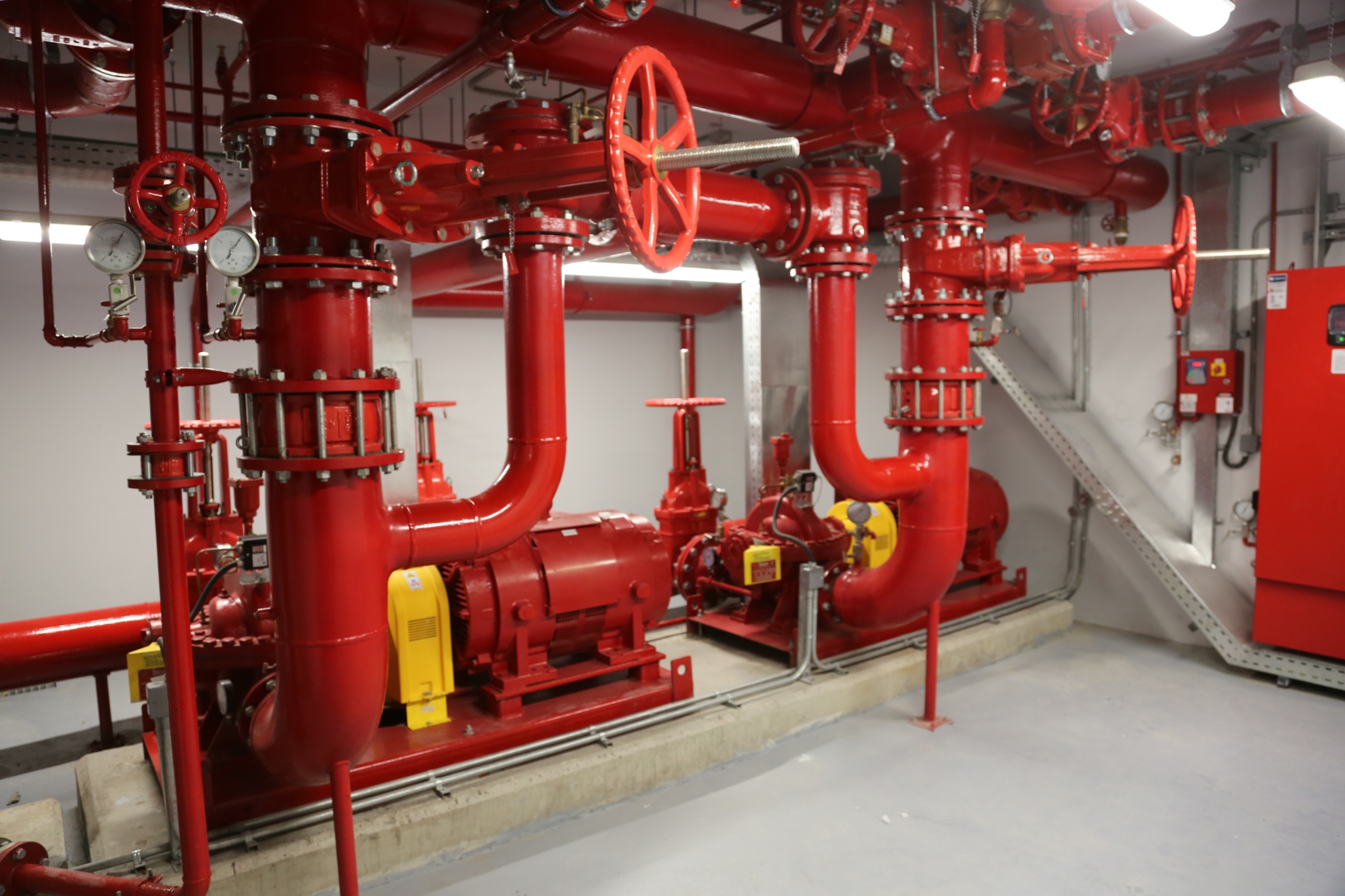 Industrial fire suppression pump system